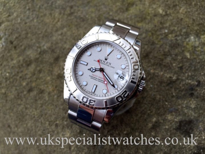 UK Specialist Watches have a Mid size yachtmaster complete with all box and papers.