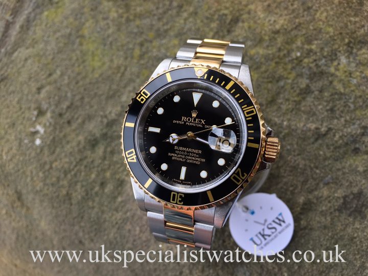 UK Specialist Watches have a final edition Rolex Submariner in steel & 18ct yellow gold with a black dial - 16613