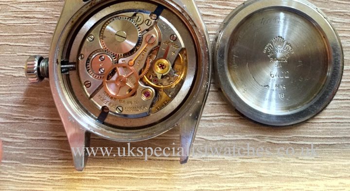 UK Specialist Watches have a rare vintage Rolex Oyster Brevet+ 6422.