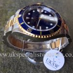 UK Specialist Watches have a final edition bi-metal Rolex Submariner with the blue dial 16613