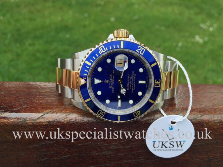 UK Specialist Watches have a final edition bi-metal Rolex Submariner with the blue dial 16613