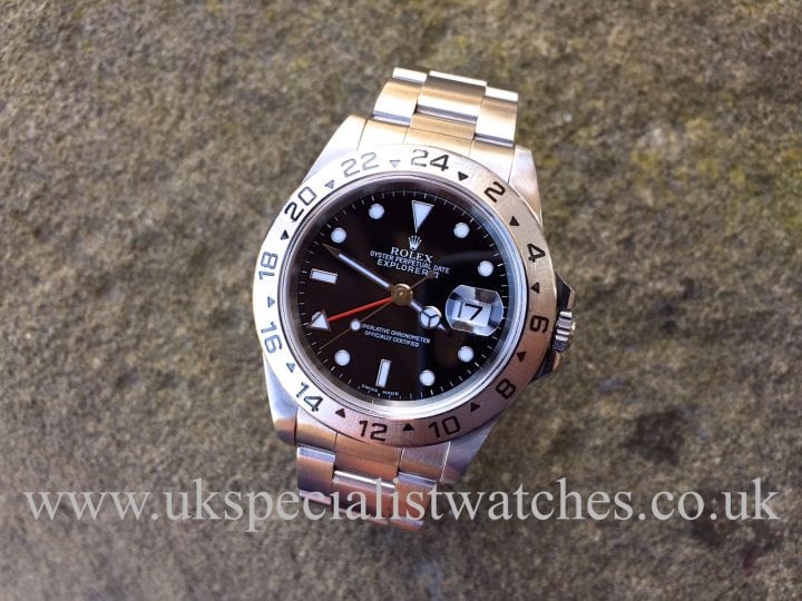 UK Specialist Watches have a Rolex Explorer II with a Black Dial - 16570