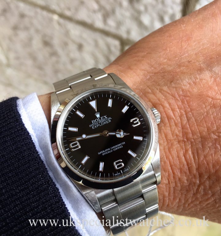 UK Specialist Watches have a Rolex Explorer 114270 – Stainless Steel – Full Set