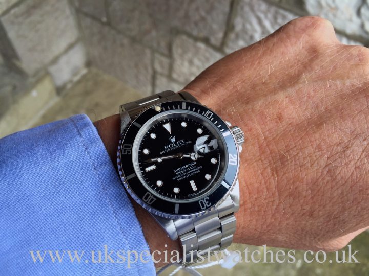 UK Specialist watches have a Rolex Submariner Steel Date 16610 - Swiss T Dial