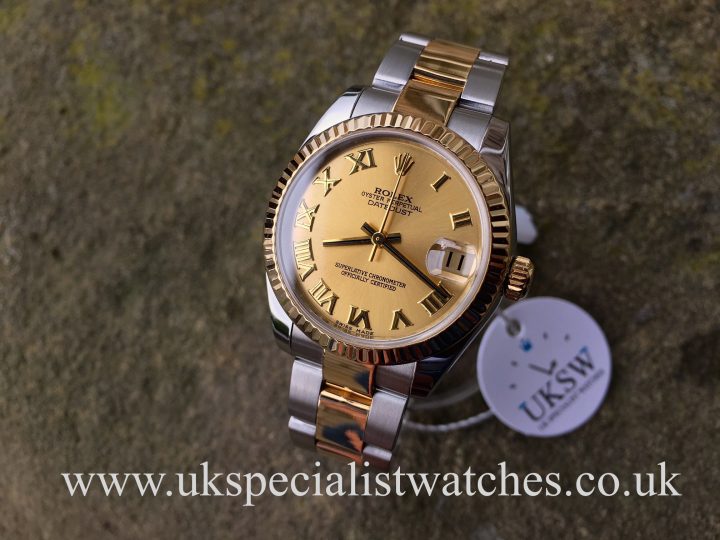 UK Specialist Watches have a Rolex Datejust Steel & 18ct Yellow Gold - 31mm MidSize.