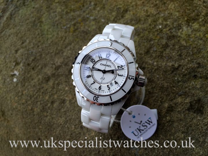 UK Specialist Watches have a full set White ceramic Chanel J12 33mm - H0968