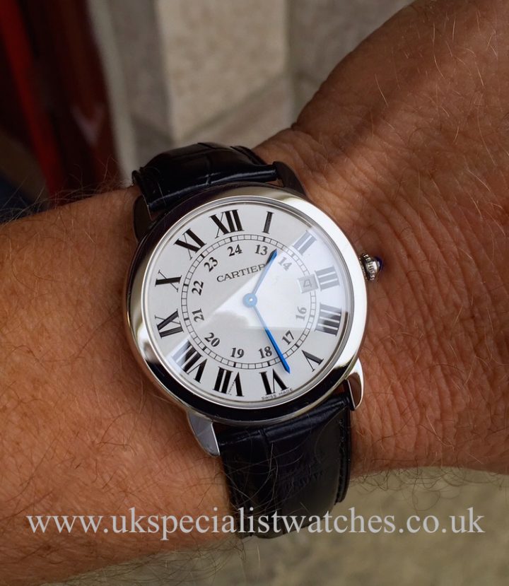 UK Specialist Watches have a simple yet elegant Cartier Ronde Solo W6700255