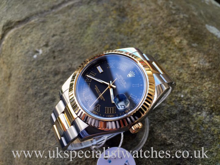 UK Specialist Watches have a Bi Metal Rolex Datejust II with the rare Matte Grey Dial - 116333