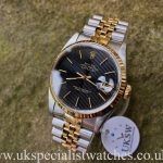 UK Specialist Watches have a Rolex Datejust 16233 with a stunning Pinstripe dial, complete with box and papers.