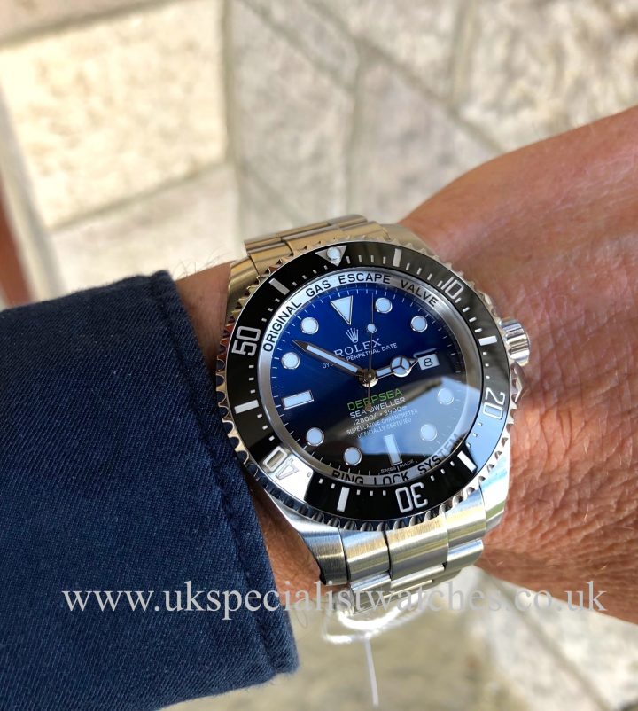 UK Specialist Watches have a Rolex Deepsea D-Blue – James Cameron -116660 – Full Set
