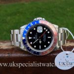 UK Specialist Watches have a Rolex 16700 GMT Master pink lady Pepsi bezel complete with box and papers.