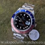 UK Specialist Watches have a Rolex 16700 GMT Master pink lady Pepsi bezel complete with box and papers