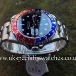 UK Specialist Watches have a Rolex GMT Master II – Pepsi – 16710T – Full Set