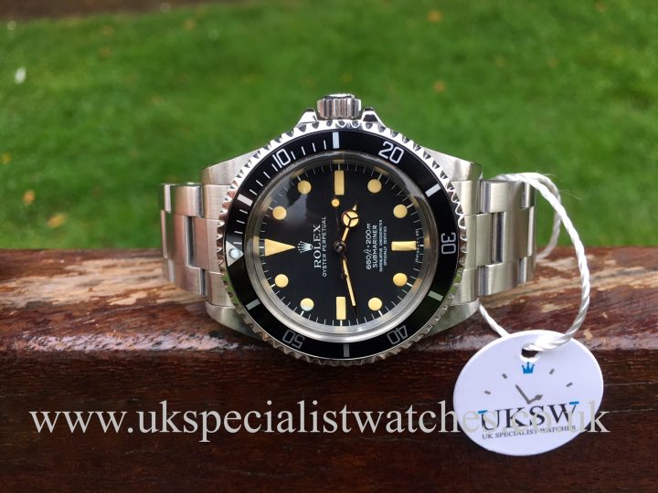 UK Specialist watches have a Rolex Submariner 5513 - SCOC Dial - Vintage 1976