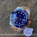 UK Specialist Watches have a Smurf Dial Rolex Submariner 116613LB in steel and 18ct yellow gold.