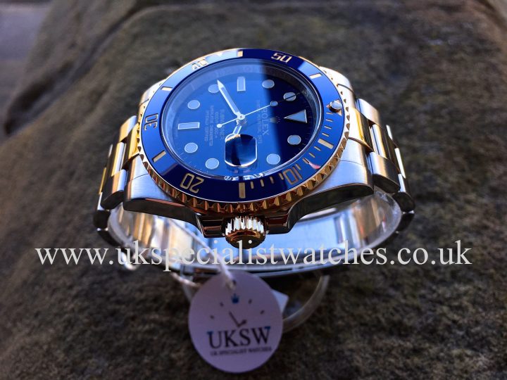 UK Specialist Watches have a Smurf Dial Rolex Submariner 116613LB in steel and 18ct yellow gold.