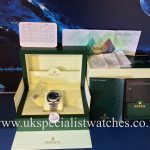 U.K Specialist Watches have a Rolex Datejust 116234 with a factory Rolex blue diamond jubilee dial with box and papers