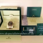 UK Specialist watches have a new model Rolex Submariner Date in Steel & Gold with the nicer Black Dial