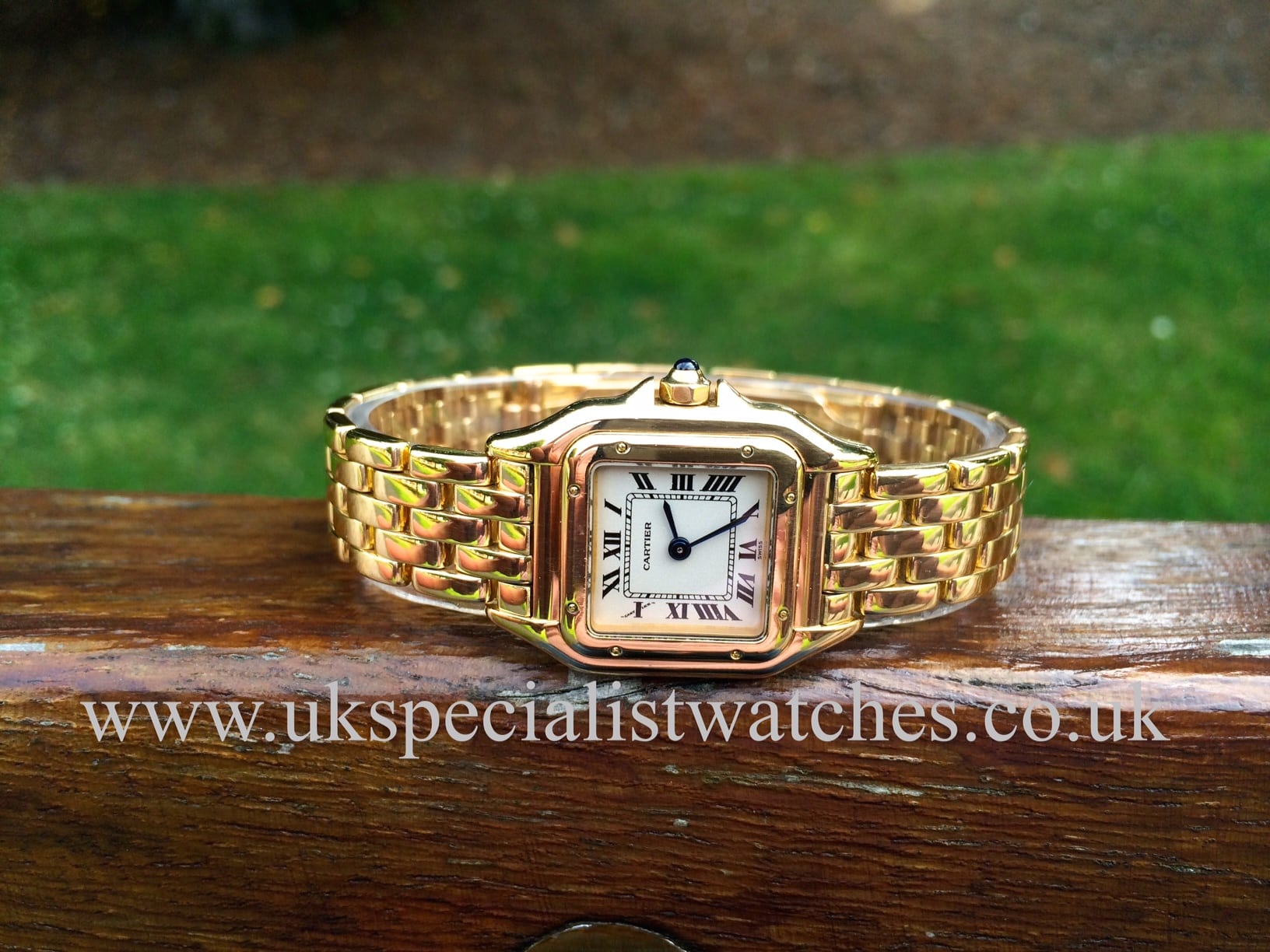 cartier ladies panthere 18ct gold watch