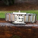 uk specialist watches have a stunning ladies Cartier Tank Francaise Steel & Gold