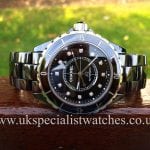 UK specialist watches have a Black Ceramic Chanel J12 Automatic 38mm unisex watch - H1626