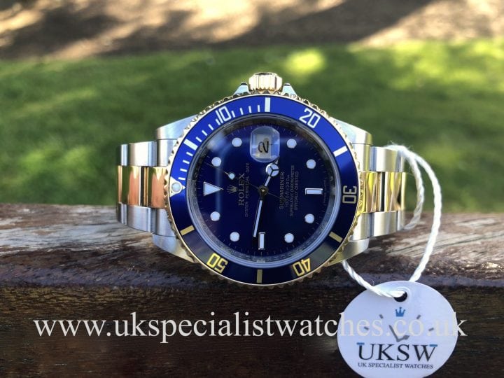 UK Specialist Watches have a Rolex Submariner Steel & 18ct Gold - 16613 - Final Edition