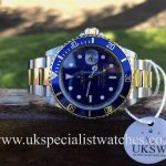 UK Specialist Watches have a Rolex Submariner Steel & 18ct Gold - 16613 - Final Edition