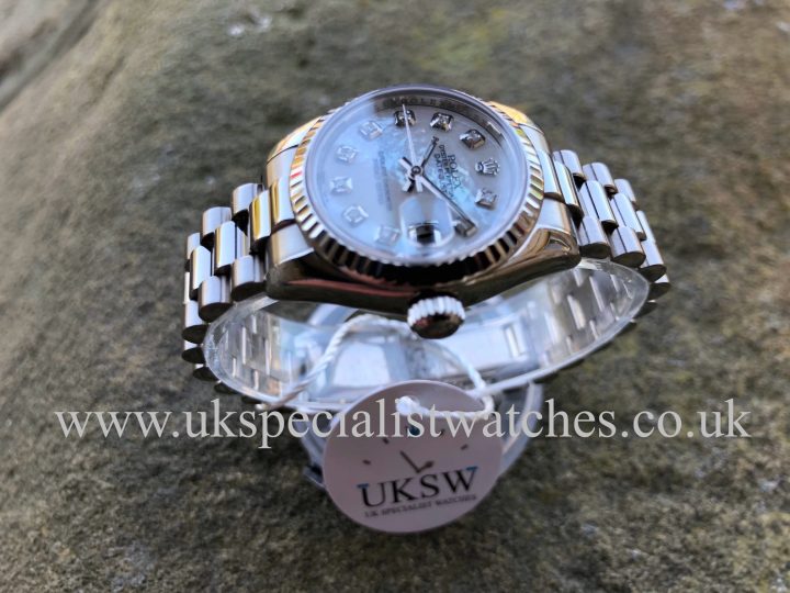UK Specialist Watches have a Rolex Datejust 18ct White Gold - MOP Dial - 179179