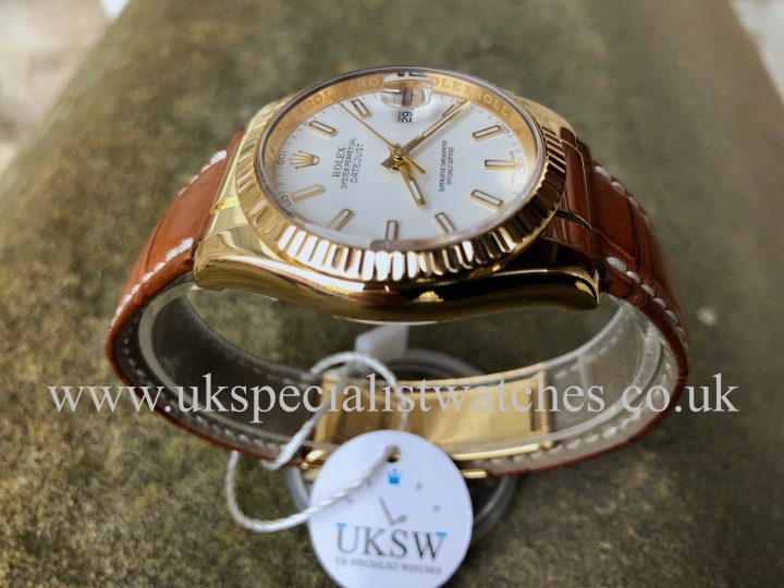 Rolex Datejust Gents 18ct Yellow Gold - White Dial - 116138