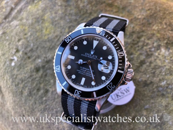 UK Specialist Watches have a Rolex Submariner 16800 - Swiss T25 Transitional Dial - Vintage 1981