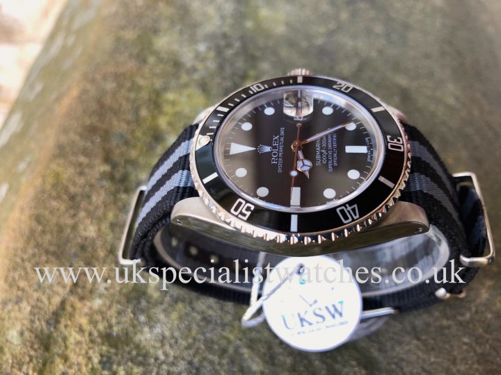 UK Specialist Watches have a Rolex Submariner 16800 - Swiss T25 Transitional Dial - Vintage 1981