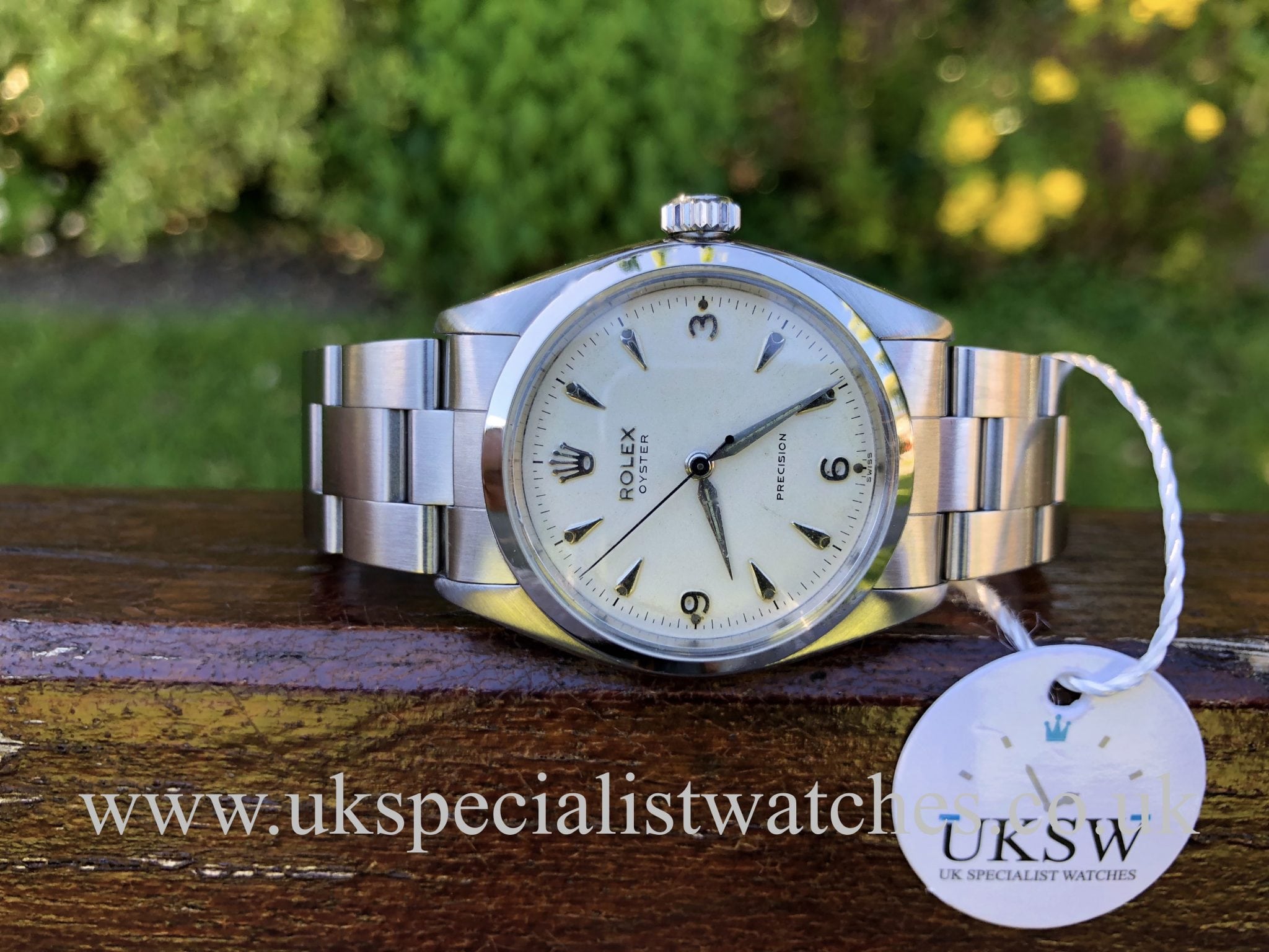 Rolex Oyster Precision - 3,6,9 Dial - Vintage 1956 - UK Specialist Watches