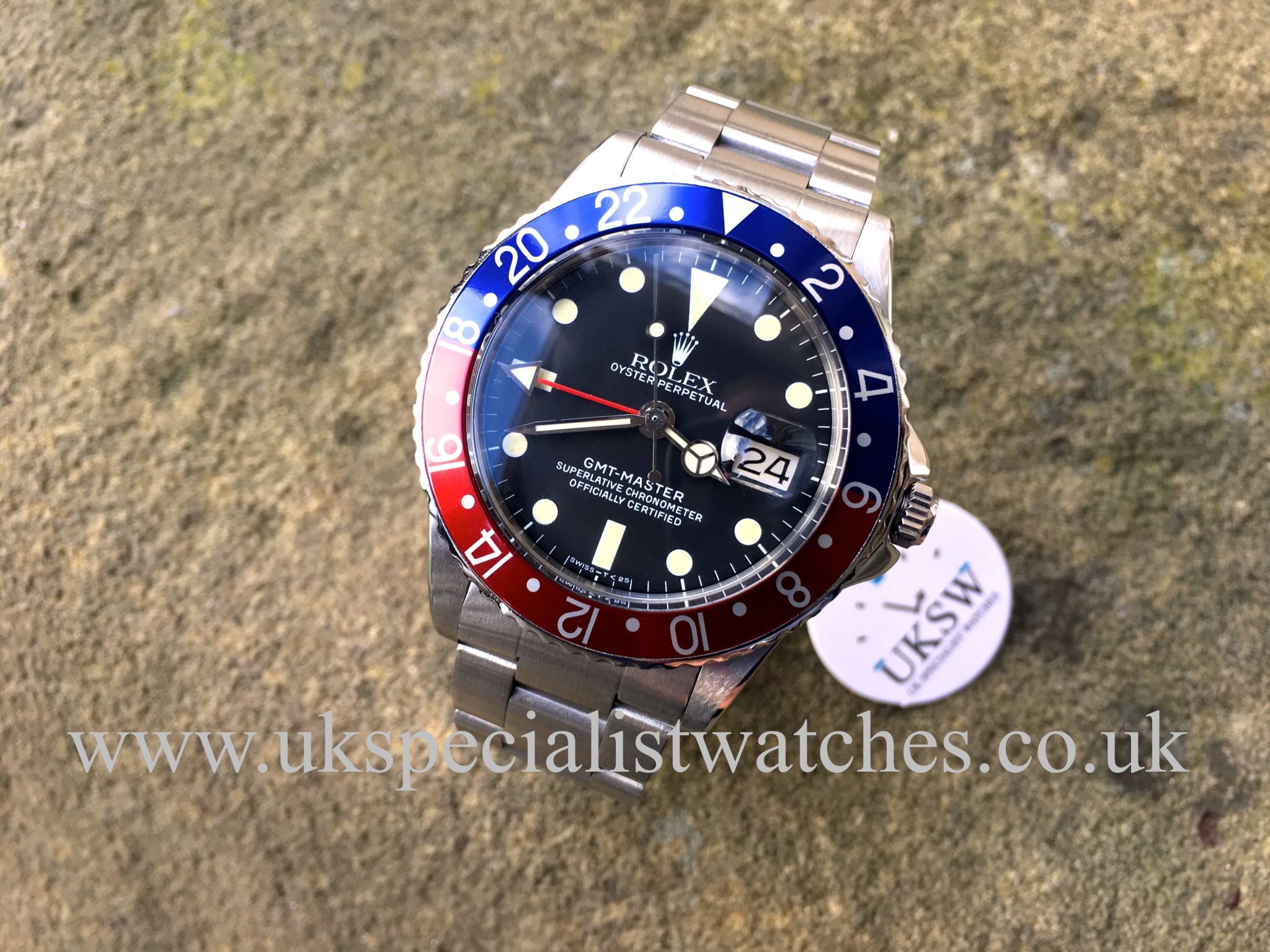 ROLEX GMT-MASTER PEPSI – 1675 CORNINO – VINTAGE 1960 - UK Specialist Watches