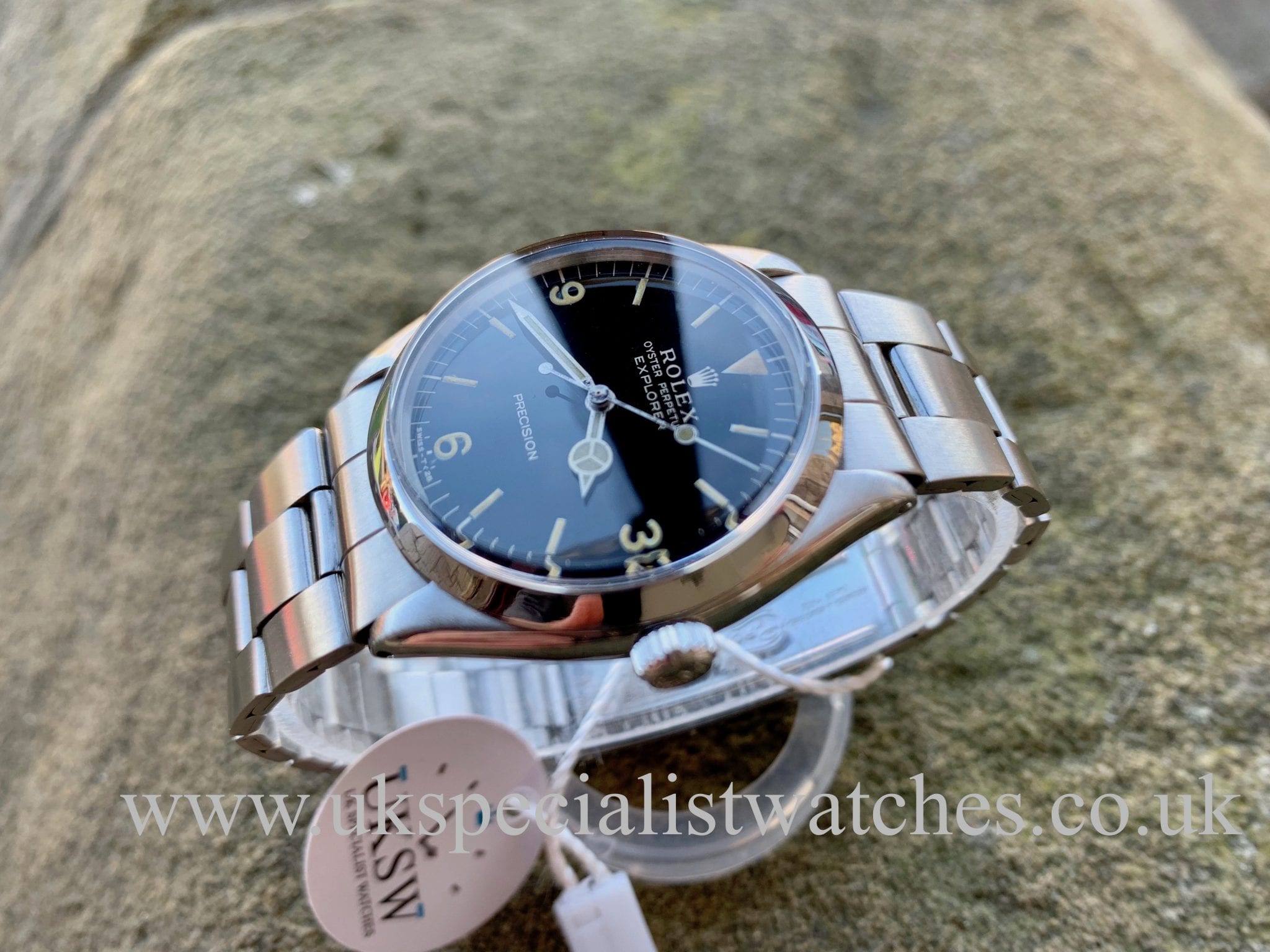 ROLEX EXPLORER – BLACK GLOSS GILT DIAL 