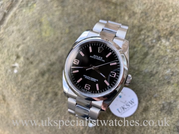 Rolex Oyster Perpetual 36mm - Black / Pink Dial - 116000