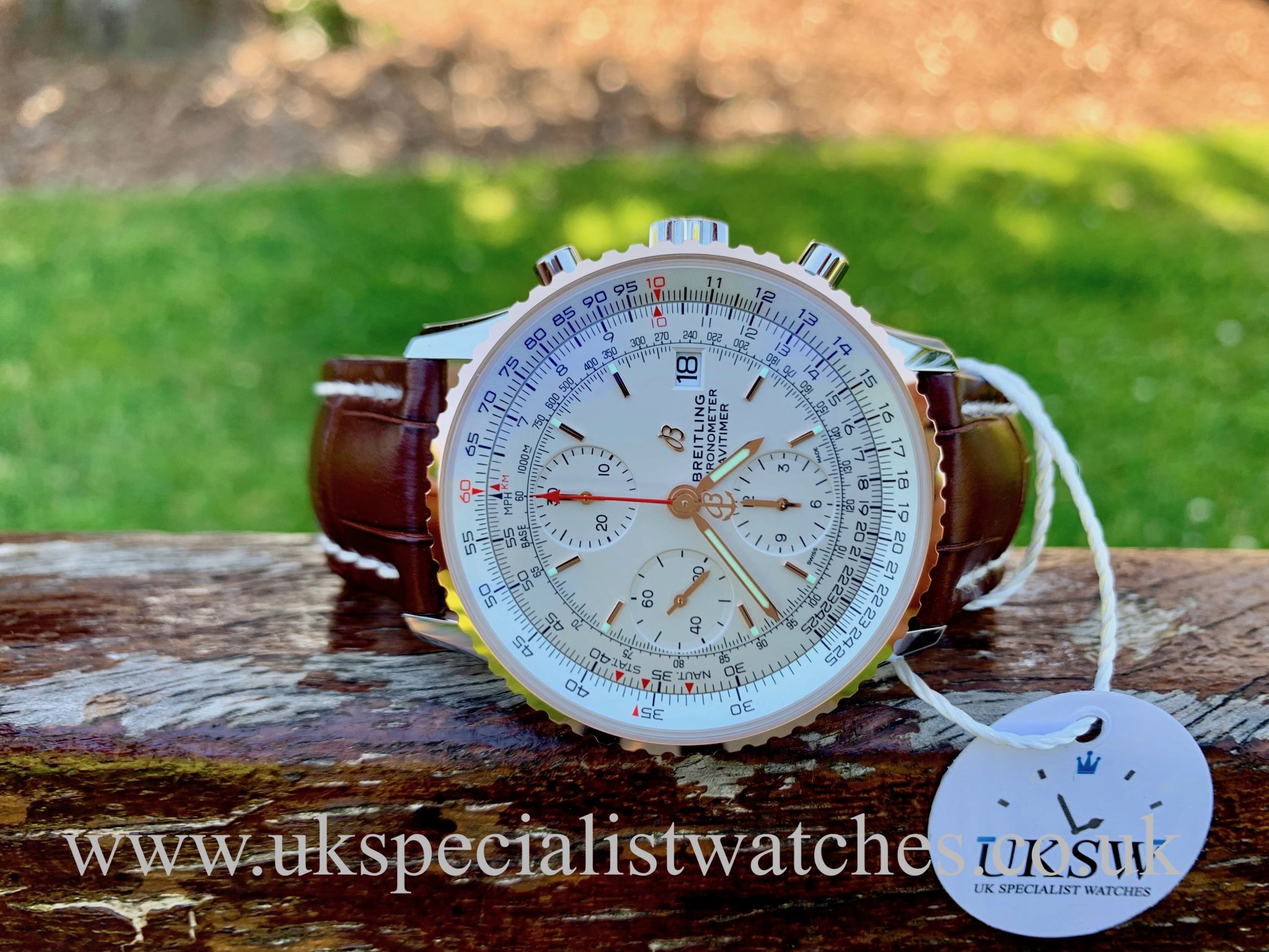 BREITLING NAVITIMER 1 18CT ROSE \u0026 STEEL - U13324211G1P1 - NEW - UK  Specialist Watches