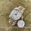 ROLEX DATEJUST MIDSIZE 31MM – STEEL & 18ct GOLD WHITE DIAL – 67513