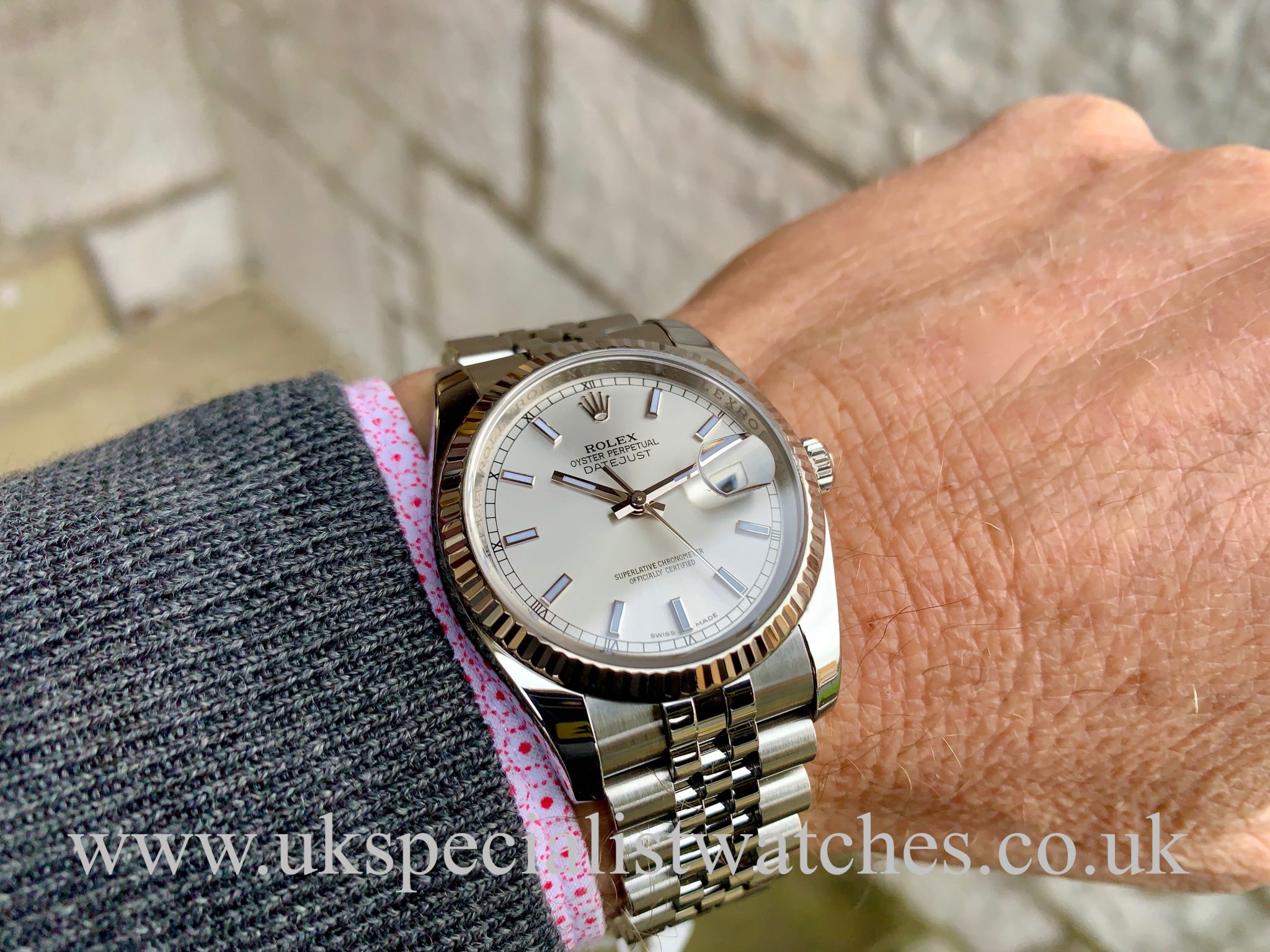 rolex datejust silver dial
