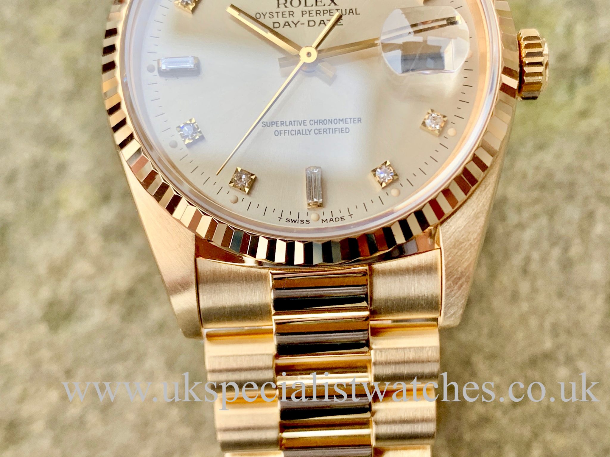 Rolex Day-Date 18238 - 18ct Yellow Gold - Vintage 1989 - N.O.S - UK  Specialist Watches