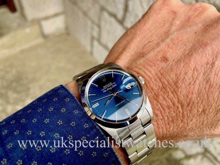 Rolex Air-king Date 5700 – Stainless Steel – Blue Dial - Vintage 1988