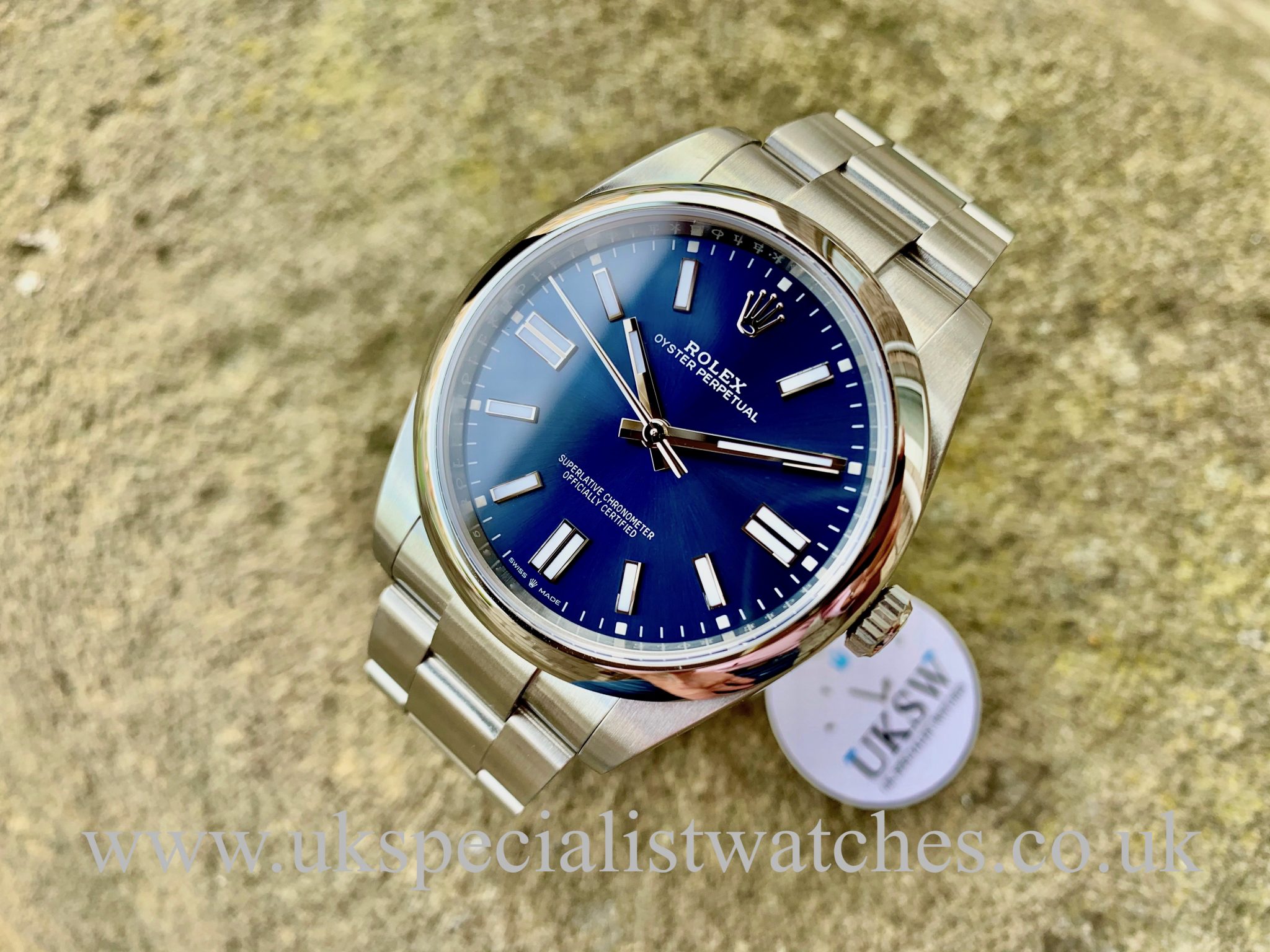 blue dial oyster perpetual
