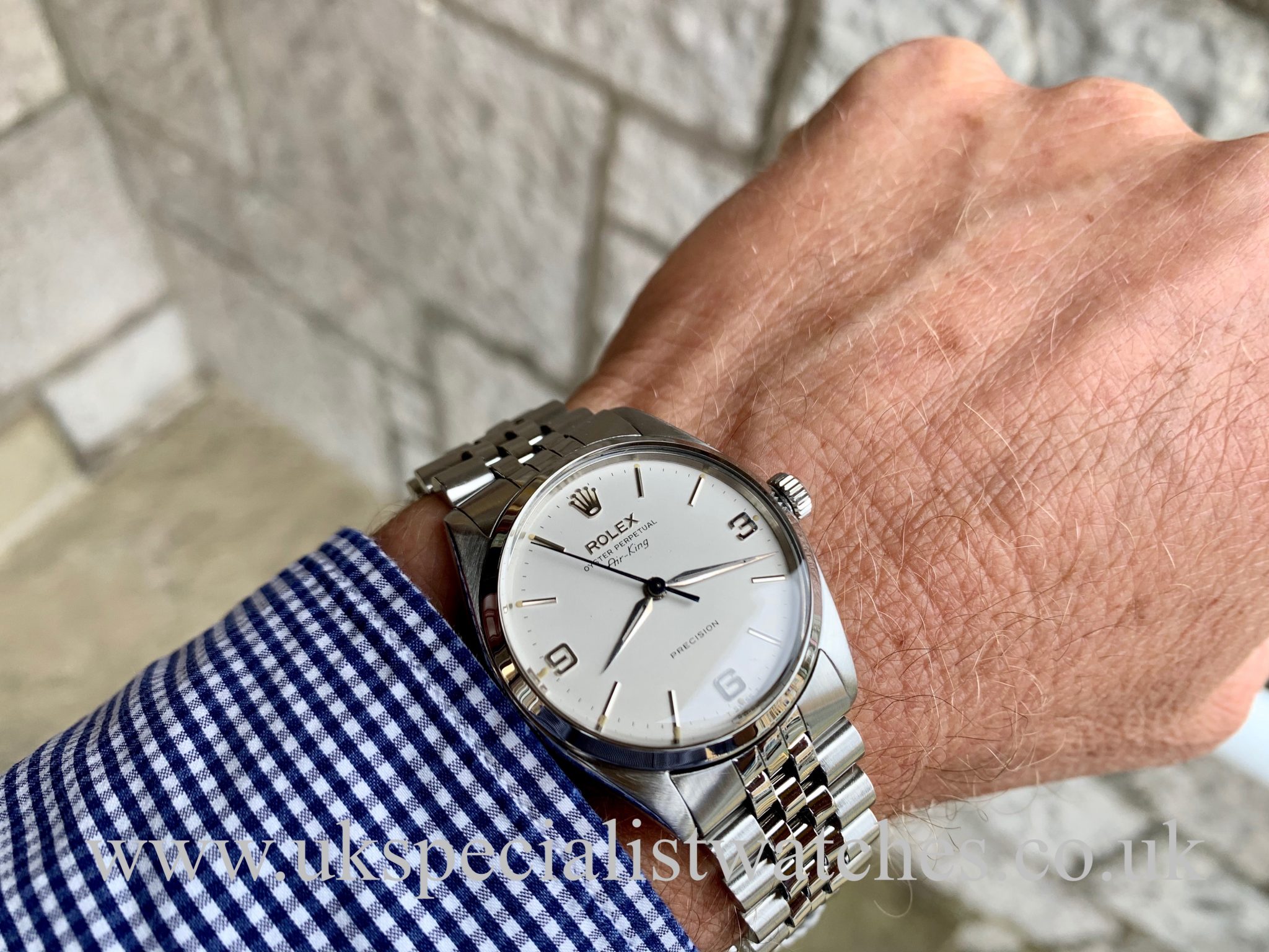 ROLEX AIR-KING 5500 3-6-9 DIAL –STEEL 