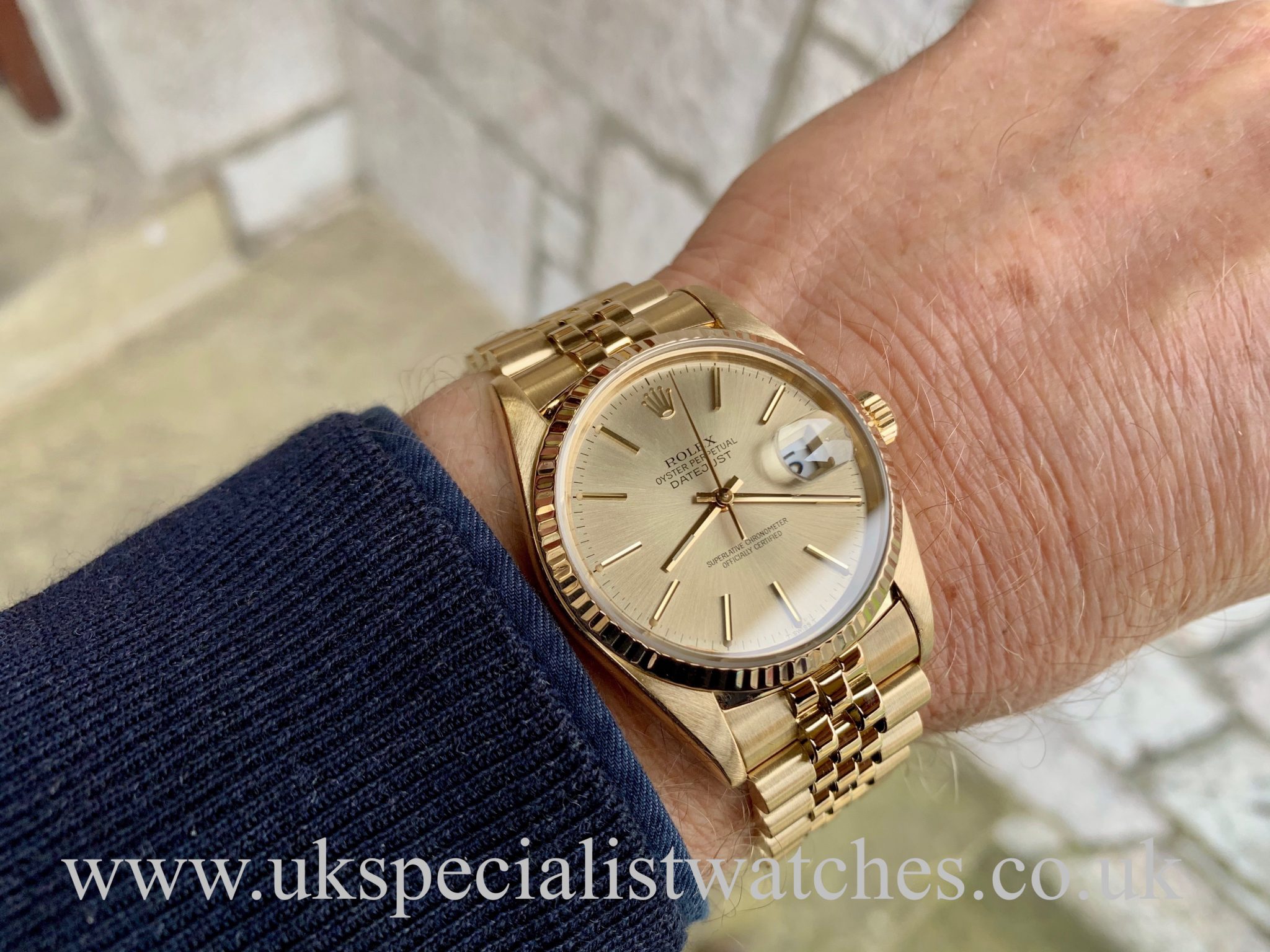 18ct gold rolex datejust Clearance