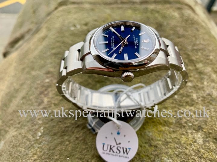 ROLEX OYSTER PERPETUAL 34MM BLUE - 124200 - NEW 2020