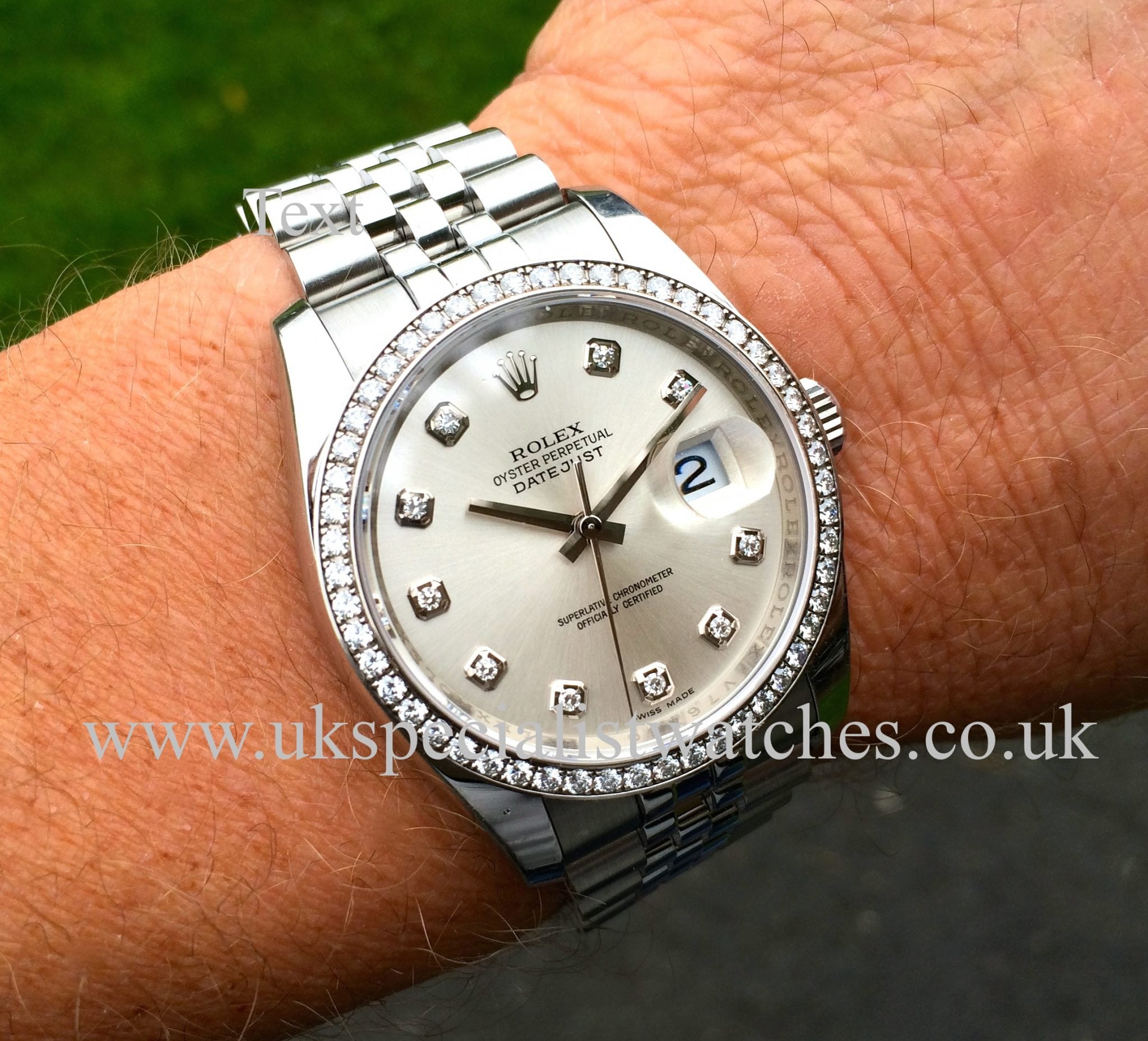 diamond bezel for rolex datejust 36mm