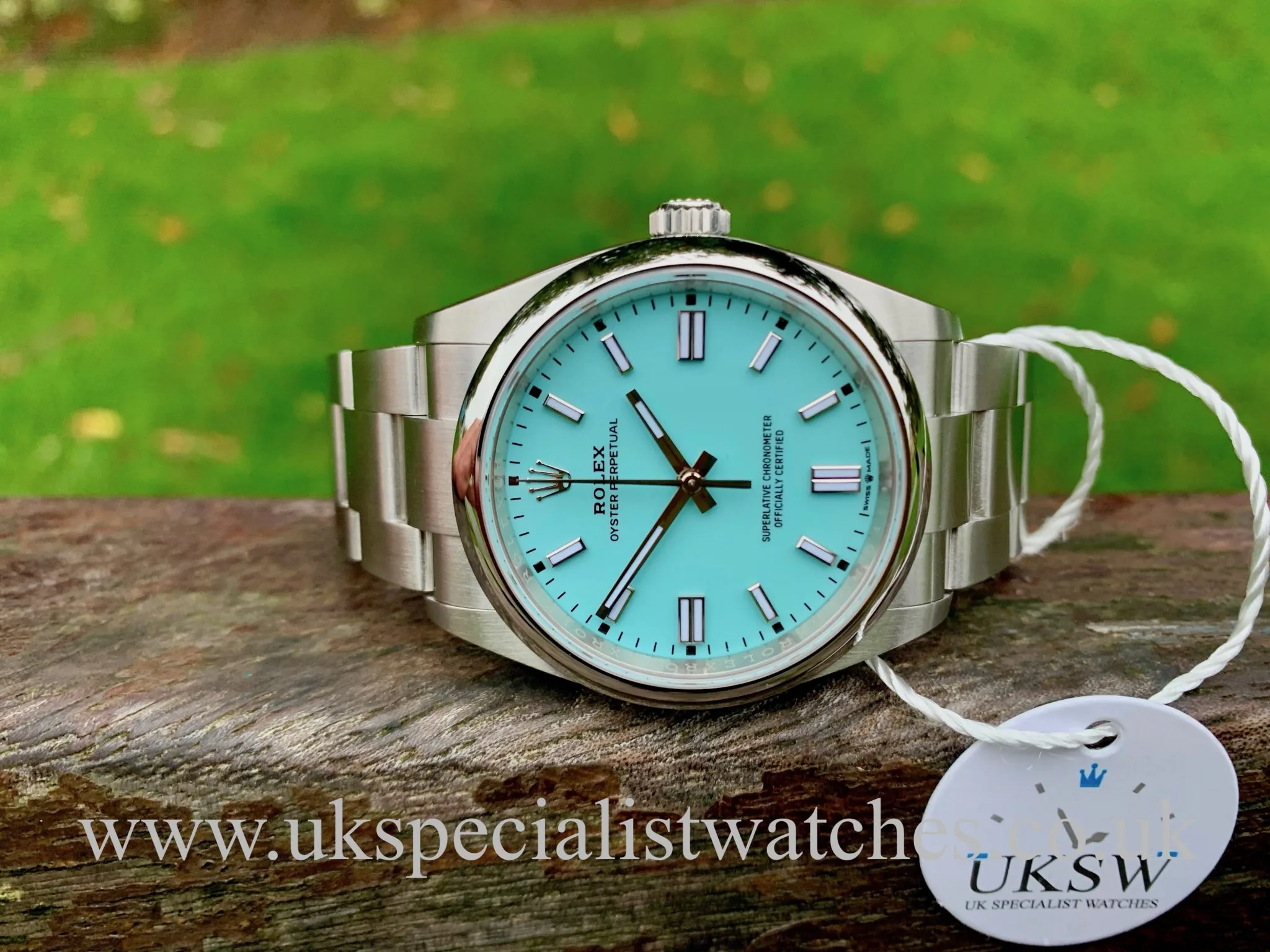 ROLEX OYSTER PERPETUAL – 36MM “TIFFANY” – NEW 2020 126000