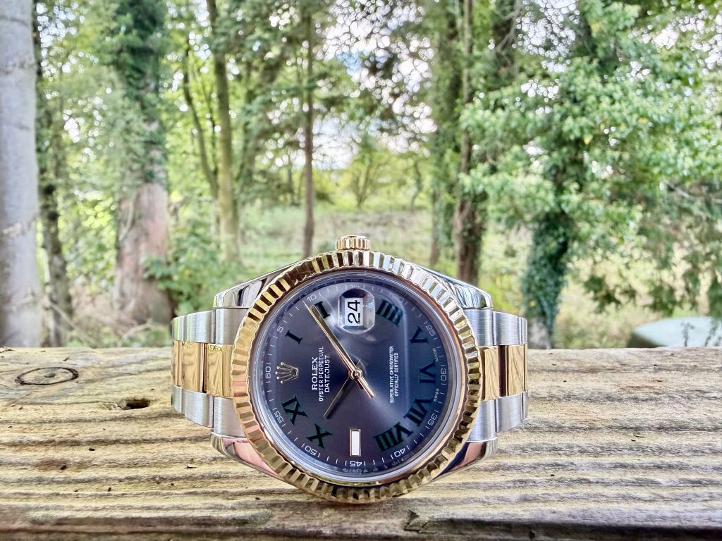 ROLEX DATEJUST II STEEL & 18CT GOLD – 41MM WIMBLEDON DIAL – 116333