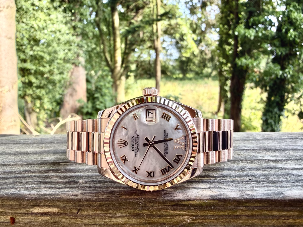 ROLEX DATEJUST PRESIDENT ROSE GOLD 31MM - MID SIZE 178275 – DIAMOND MOP DIAL