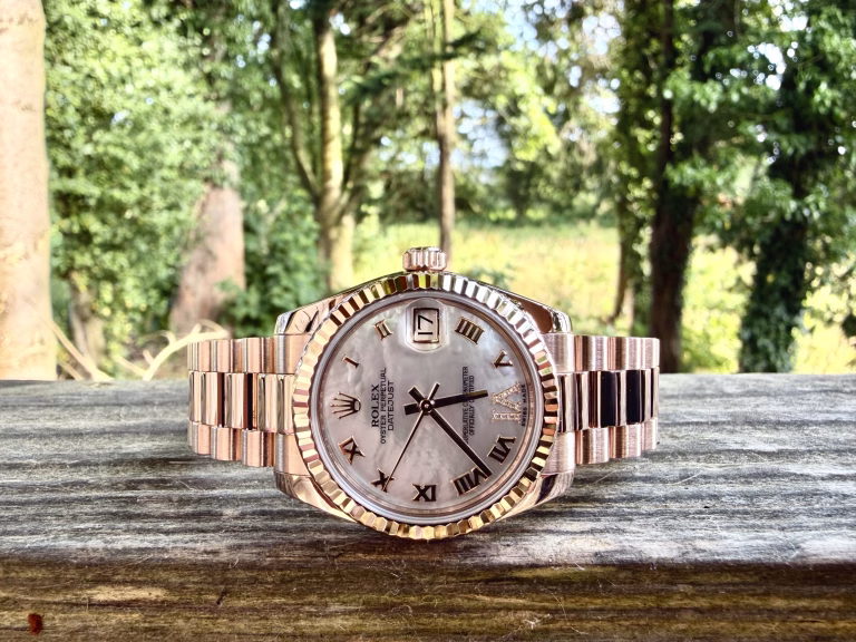 ROLEX DATEJUST PRESIDENT ROSE GOLD 31MM - MID SIZE 178275 – DIAMOND MOP DIAL
